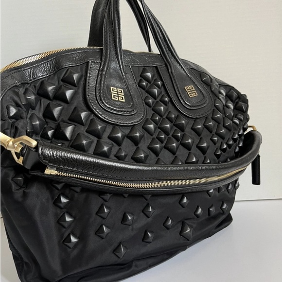Givenchy Nightingale Satchel Studded Nylon in Black - Picture 3 of 11